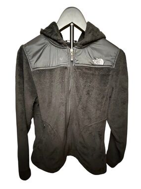 The North Face‎ Black Fleece Jacket with White Logo